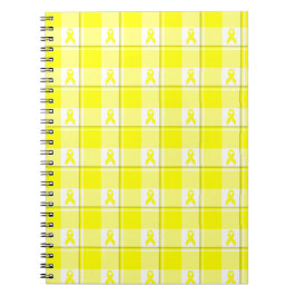 Cuaderno Spiral Notebook Bladder Cancer Plaid, Yellow