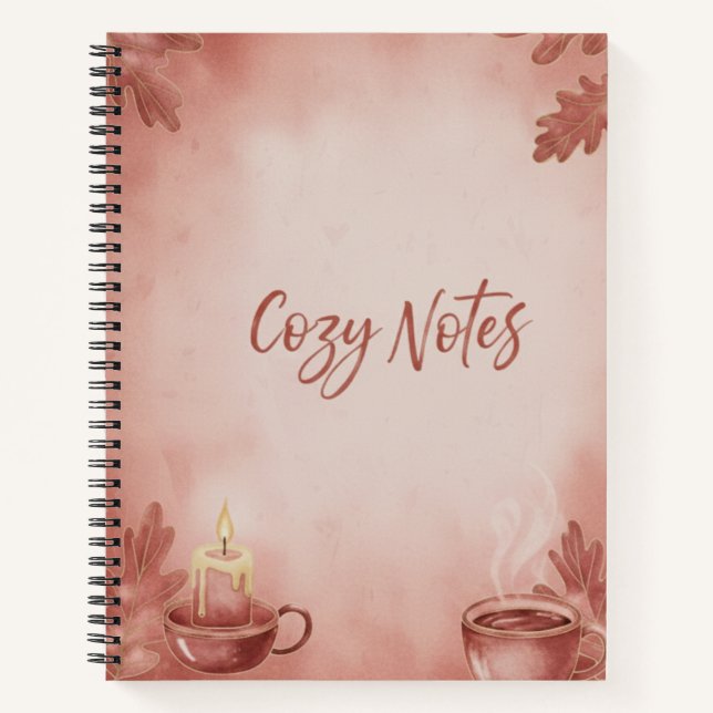 Cuaderno Spiral Notebook Cozy Notes" Autumn Vibes Deluxe Sp (Anverso)