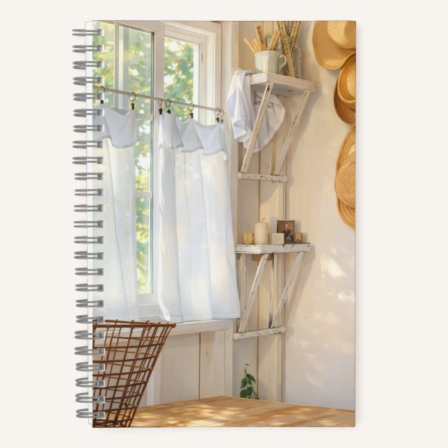 Cuaderno Spiral Notebook Curtain in the Wind (Anverso)