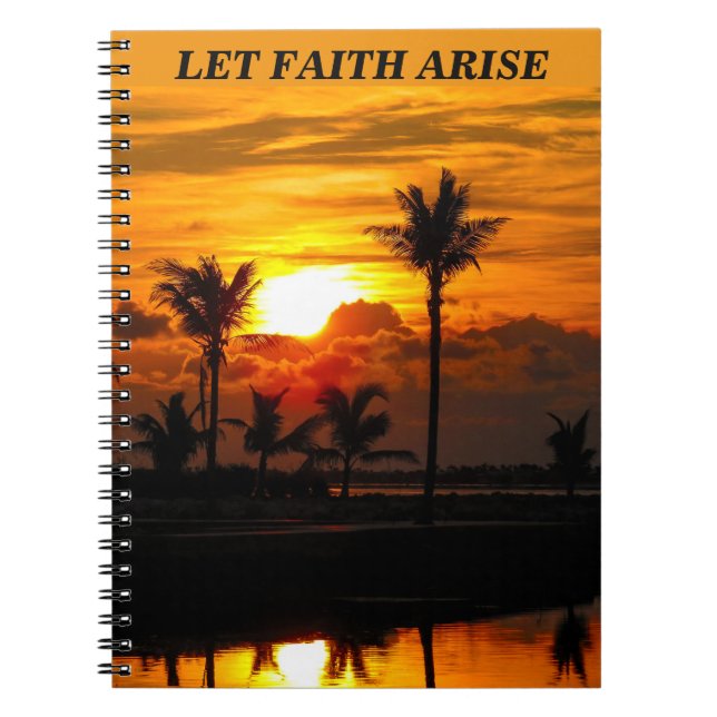 Cuaderno Spiral Notebook Let Faith Arise Reflection (Frente)