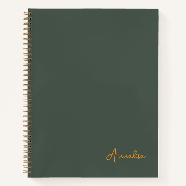 Cuaderno Spiral Notebook, Personalized Gift (Anverso)