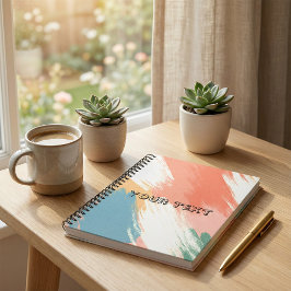 Cuaderno Spiral notebook retro stripe pastel colour