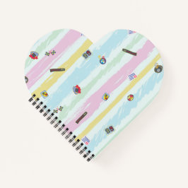 Cuaderno Spiral Notebook – Sports & Stripes Pastel Racing 