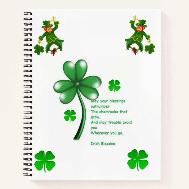 Cuaderno Spiral Notebook St. Patrick's Day (Anverso)