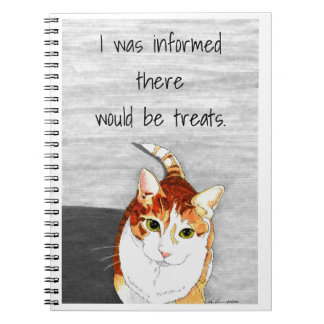Cuaderno Spiral Notebook: Treats for Hobbes