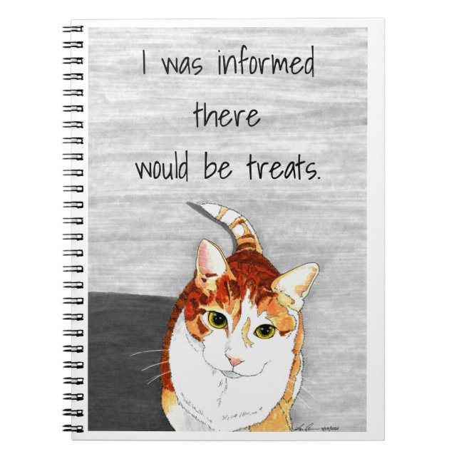 Cuaderno Spiral Notebook: Treats for Hobbes (Frente)