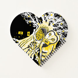 Cuaderno Spiral Notebook – Urban Tree Owl & Wealth Surreal 