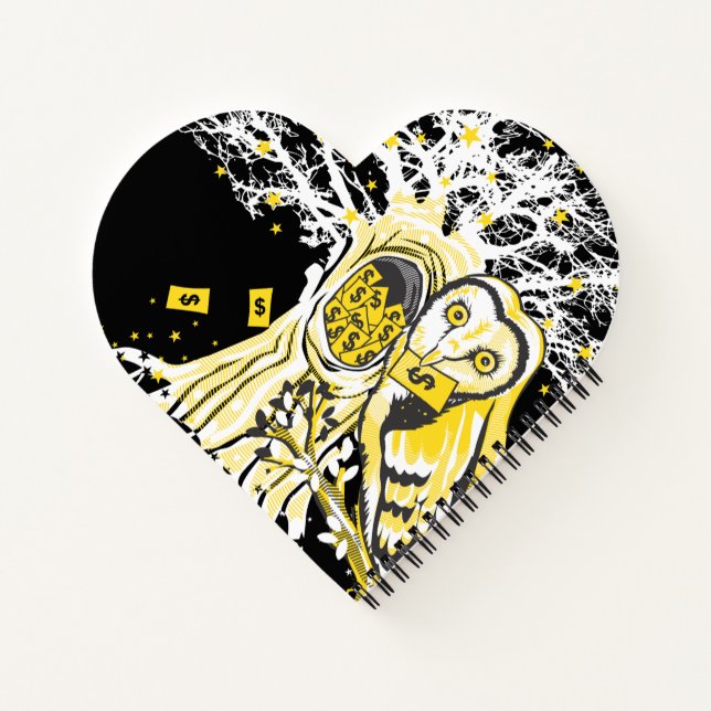 Cuaderno Spiral Notebook – Urban Tree Owl & Wealth Surreal  (Reverso)