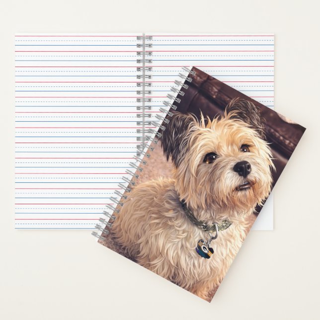 Cuaderno Spiral Notebook Waiting Terrier Dog (Interior)