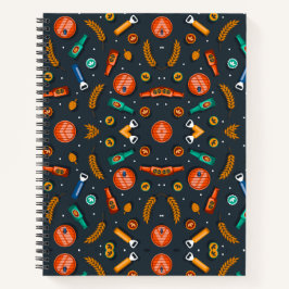 Cuaderno Spiral notebook with a Halloween-themed cover
