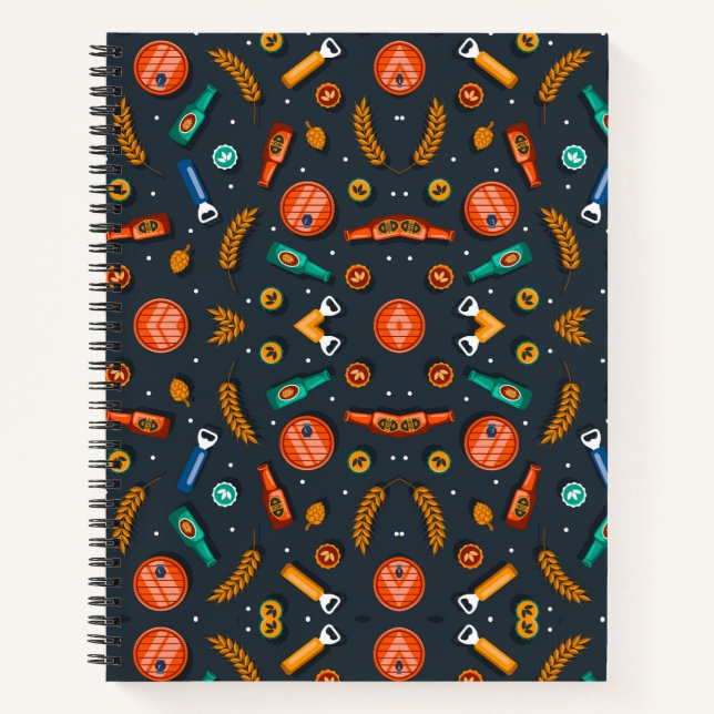 Cuaderno Spiral notebook with a Halloween-themed cover (Anverso)