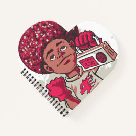 Cuaderno Spiral Notebook – YOUTH Power Afro & Boombox Urban