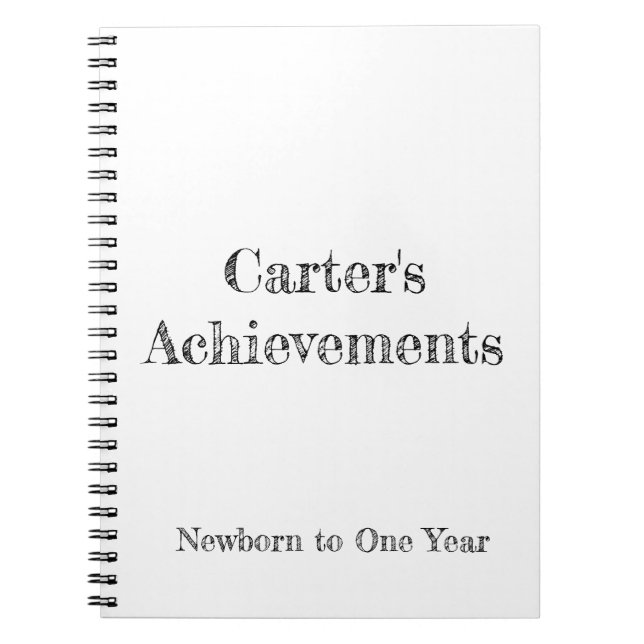 Cuaderno Spiral Photo Achievement Notebook (Frente)