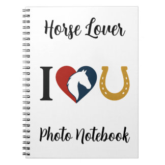 Cuaderno Spiral Photo Notebook for Horse Lovers
