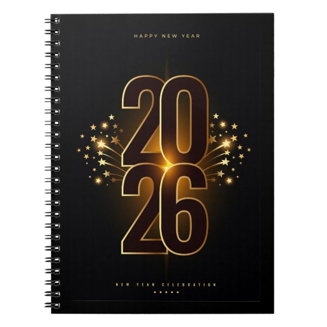 Cuaderno Spiral Photo Notebook-Happy New Year 2026 (Frente)