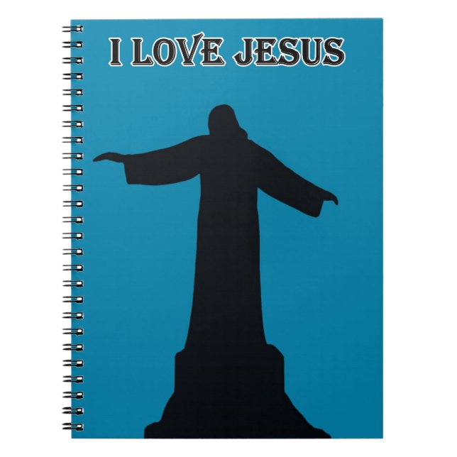 Cuaderno Spiral Photo Notebook i love jesus (Frente)