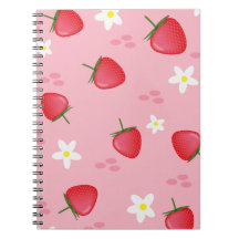 Spiral Photo Notebook, strawberry, pink