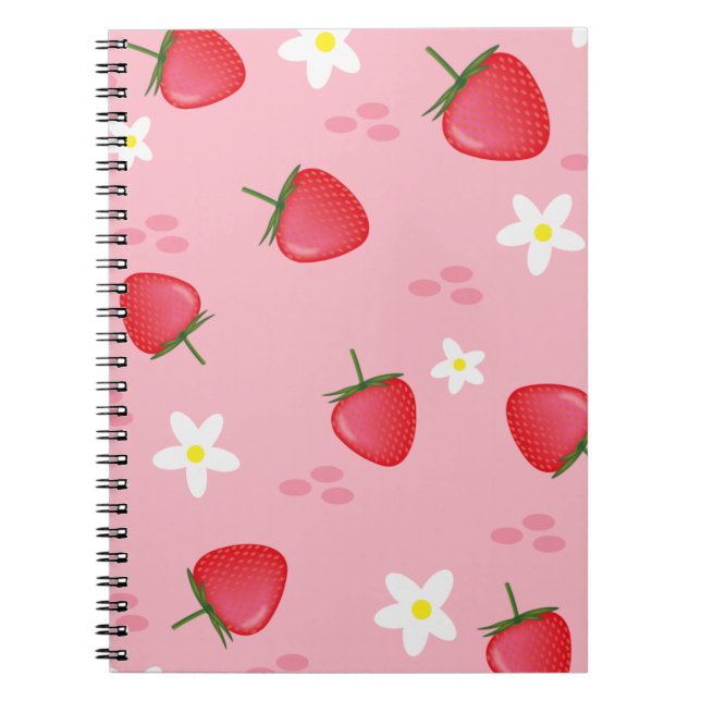 Cuaderno Spiral Photo Notebook, strawberry, pink (Frente)