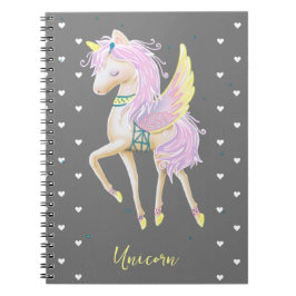 Cuaderno Spiral Photo Notebook tiene un lindo unicornio.