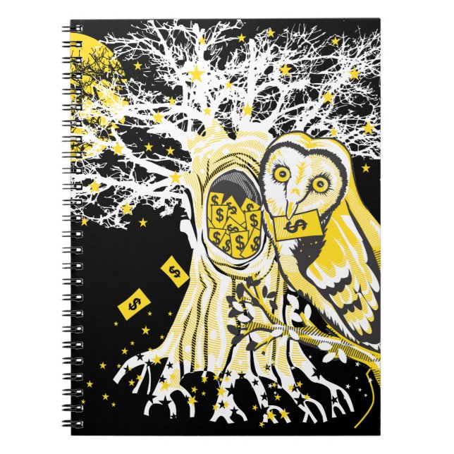 Cuaderno Spiral Photo Notebook – Urban Tree Owl & Wealth  (Frente)