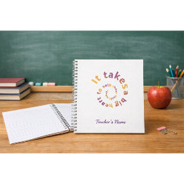 Cuaderno Spiral Quote Teacher Notebook-Personalized 