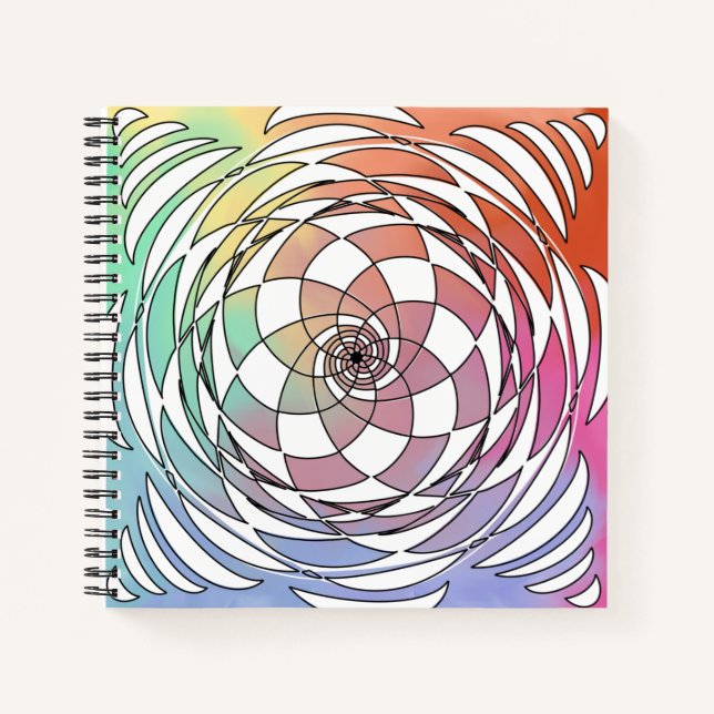 Cuaderno Spirograph Mandala Square Sketchbook (Anverso)