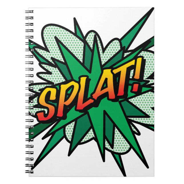 Cuaderno SPLAT Diversión Retro Cómic Arte Pop (Frente)