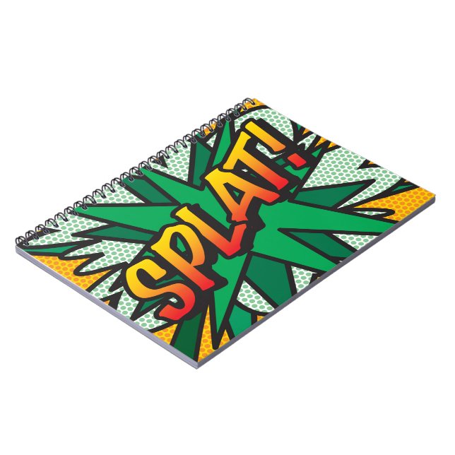 Cuaderno SPLAT Fun Retro Libro De Historietas Pop Art (Lado Izquierdo)