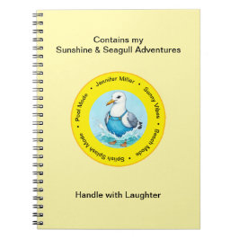 Cuaderno Splish Splash funny summer Seagull vacation memory