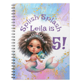 Cuaderno Splish Splash Mermaid Fiesta libro de memoria de c