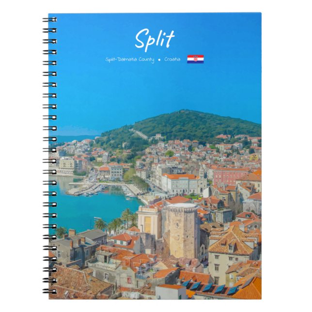 Cuaderno Split, Croacia - Ciudad Costera (Frente)
