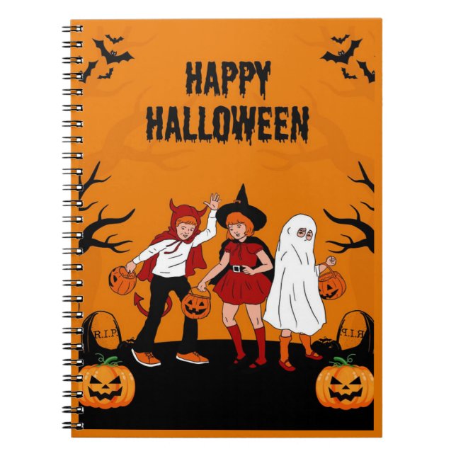 Cuaderno Spooky Halloween  – Pumpkin, Ghost & (Frente)