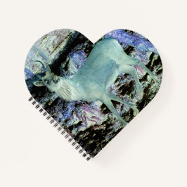Cuaderno Spooky Red Deer Stag Heart Notebook