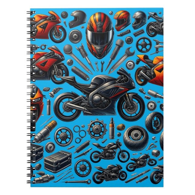 Cuaderno Sports Motorcycles: Speed and Performance (Frente)