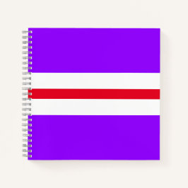 Cuaderno Sporty Fun Bright Purple White Carreras Rojas