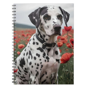 Cuaderno **"Spots of Joy: Dalmatian in a Red Poppy Field"**