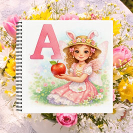 Cuaderno Spring Alphabet Letter A Notebook for Kids