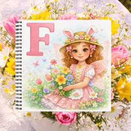 Cuaderno Spring Alphabet Letter F Notebook for Kids