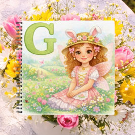 Cuaderno Spring Alphabet Letter G Notebook for Kids