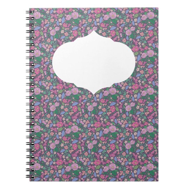 Cuaderno Spring Garden Mother's Day Poppies Japanese Fans (Frente)