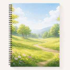 Cuaderno Spring Meadow Nature Spiral Notebook