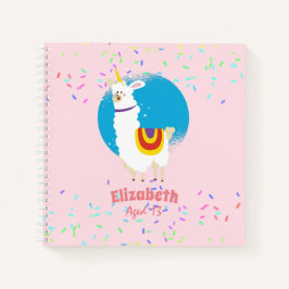 Cuaderno Sprinkles Llama Chicas unicornios adornan regalo l