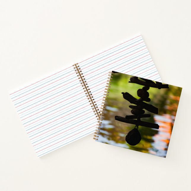 Cuaderno Square Driftwood Reflection Spiral Notebook (Interior)