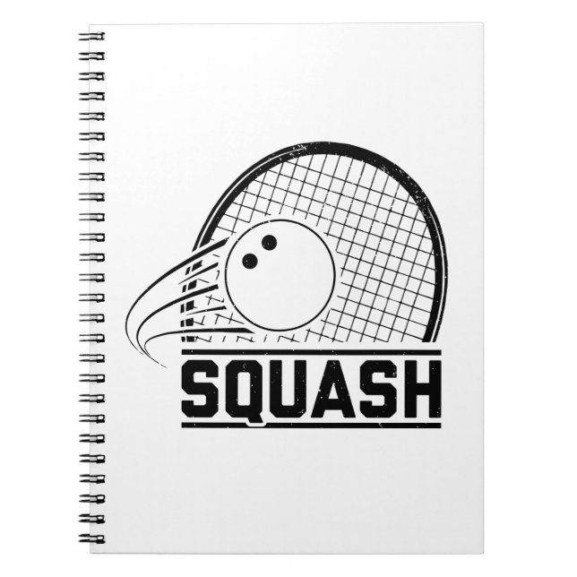 Cuaderno Squash Player | Idea de regalo del entrenador depo (Frente)