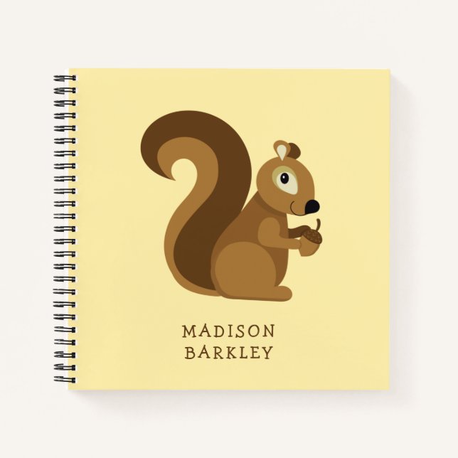 Cuaderno Squirrel Cute Kid's Woodland (Anverso)