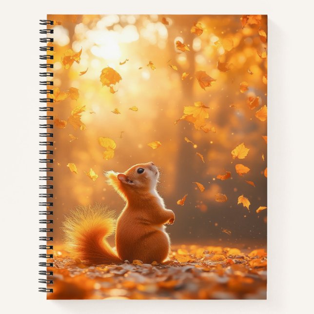Cuaderno Squirrel Wild Animal Loving Portrait  (Anverso)