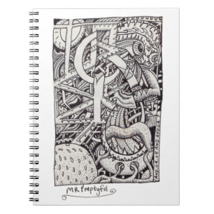 Cuaderno Sr. Emptyful, dibujo de tinta