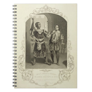 Cuaderno Sr. G.V. Brooke como Othello y James Bennett como