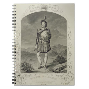 Cuaderno Sr. Macready como Macbeth, escena 3 del acto I, en