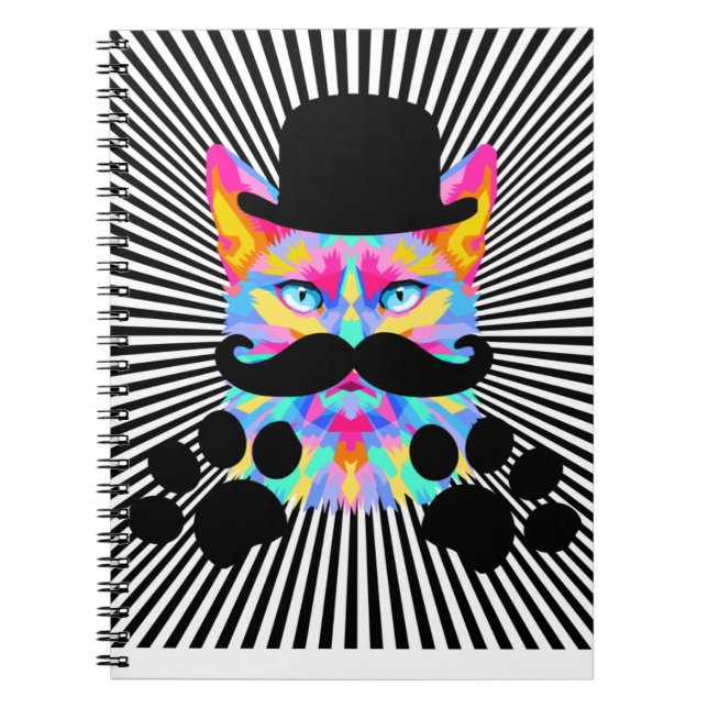 Cuaderno Sr. mustach cat (Frente)